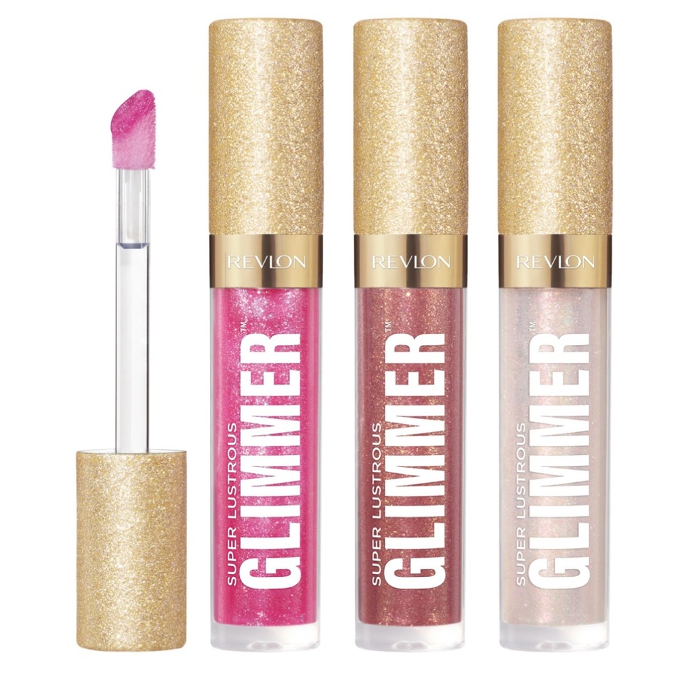 NWT Revlon 3Pc Lip‎ Gloss Set High-Shine Finish